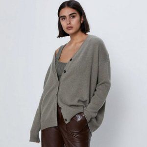 Zara 100% Cashmere Cardigan